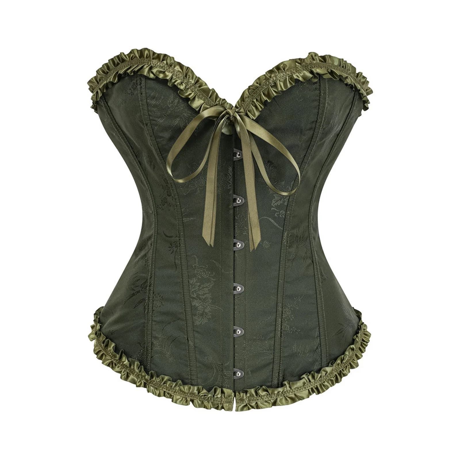 Corset femme Top Palace Cosplay Sexy dentelle froncé Corset Corset brocart rétro Renaissance serré v
