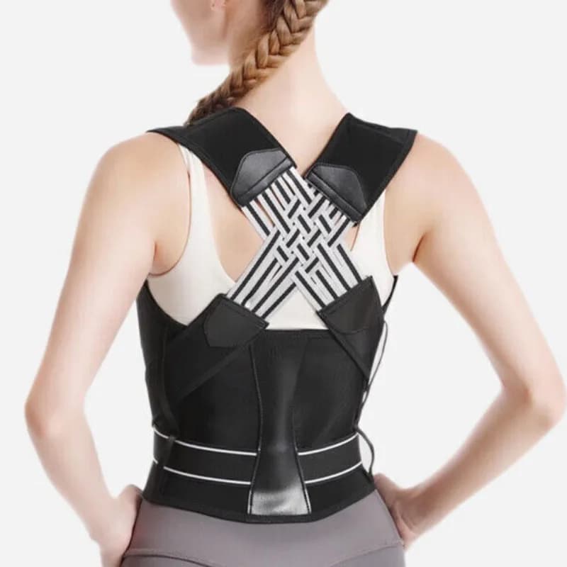 Correcteur de Posture réglable, ceinture de soutien de la colonne vertébrale, Corset de Yoga, ceintu