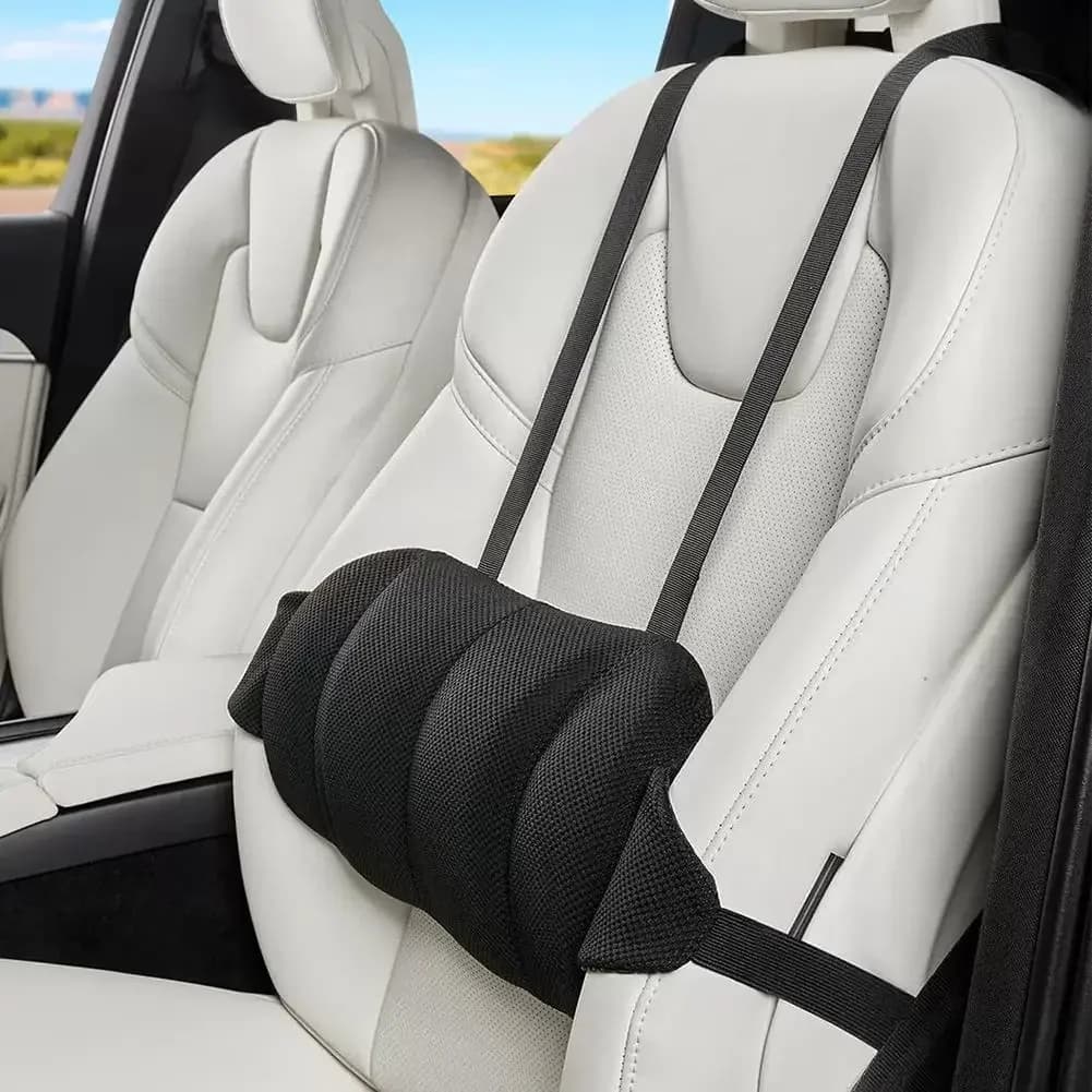 Coussin de siège ergonomique, Support lombaire de voiture, coussin à mémoire spéciale, mousse de con
