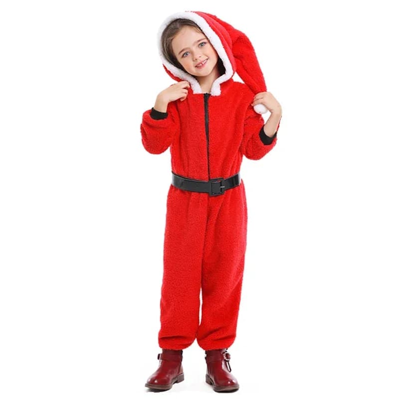 Pyjama de noël pour adultes, combinaison à capuche pour femmes, pyjama en molleton de corail, vert, 