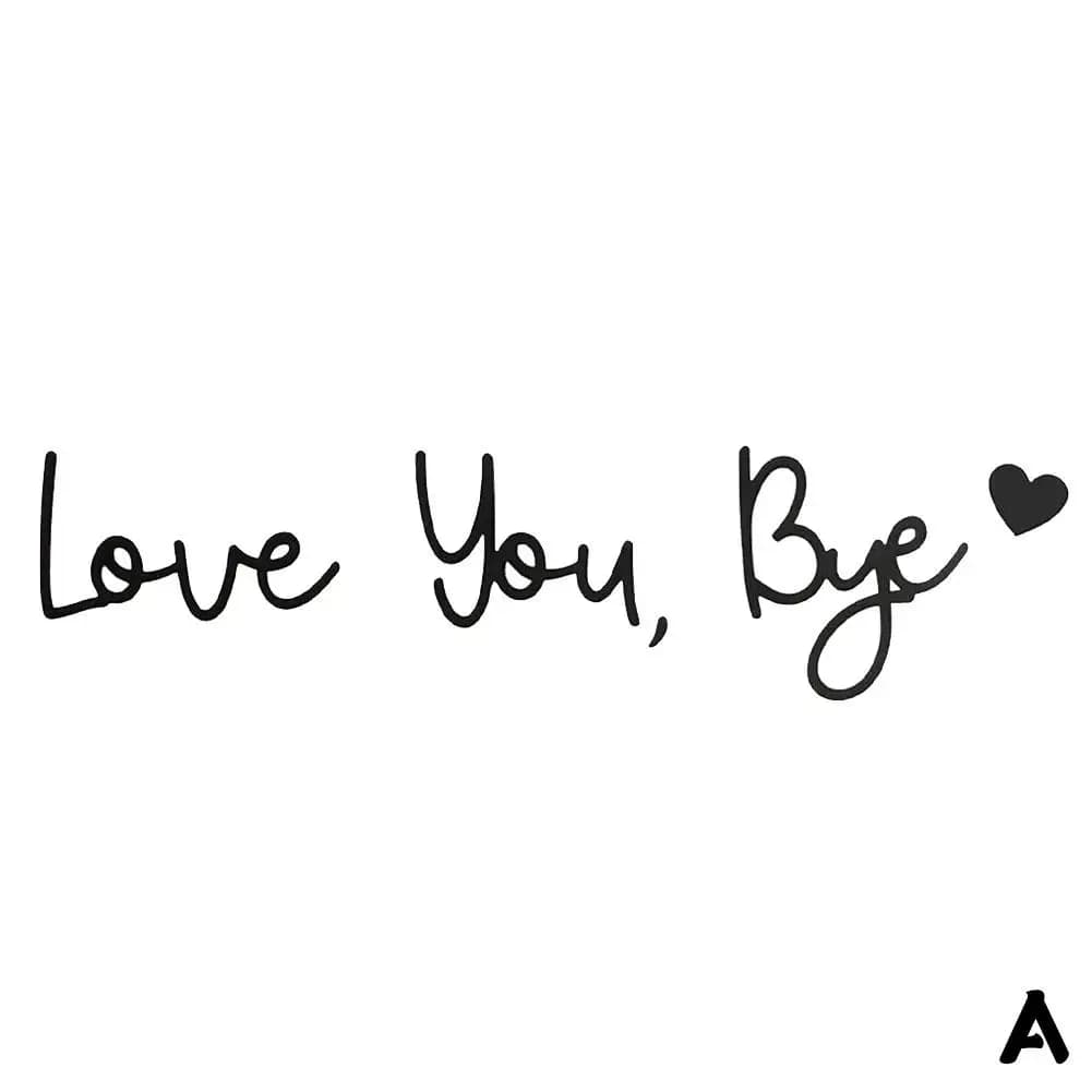 Love You Bye Sign Wall Decor, Lettres en bois, Wall Art, Home Decor, Love & FarPS