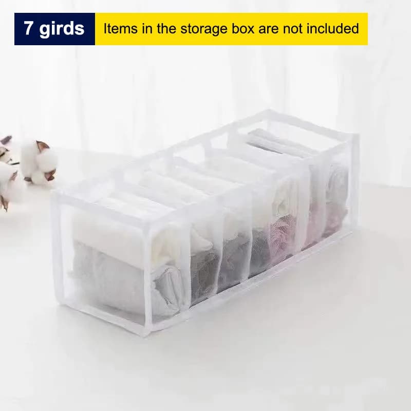 Boîte de rangement de Style tiroir de Lingerie en maille, organisateur de chaussettes à 11/7/6 grill