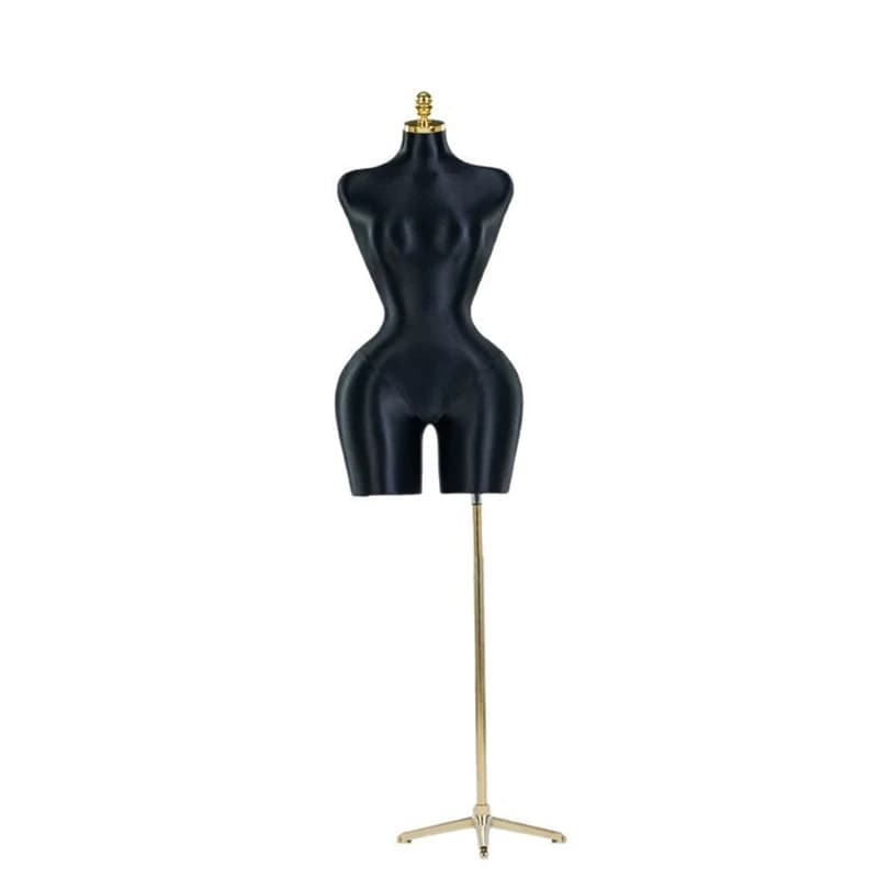 Mannequin Courbé Grande Taille Femme Couture avec Poitrine et Fesses Généreuses, Corps Doré pour Pré