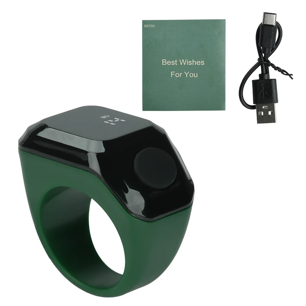 Compteur intelligent portable en forme d'anneau avec affichage numérique, compteur Bluetooth, rappel