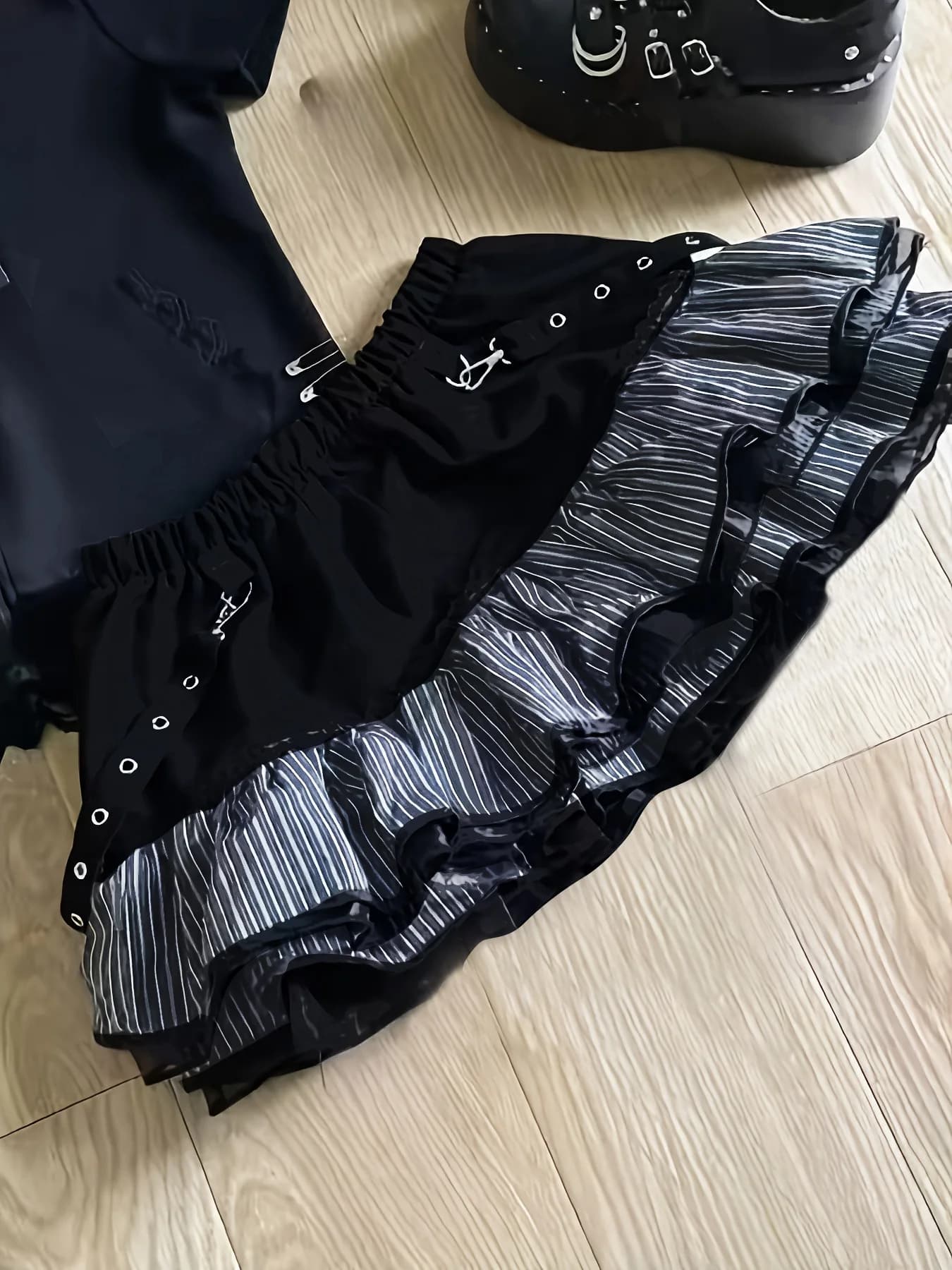 Jupe-culotte écossaise douce et mignonne pour femme, taille haute élastique, polyvalente et rajeunis