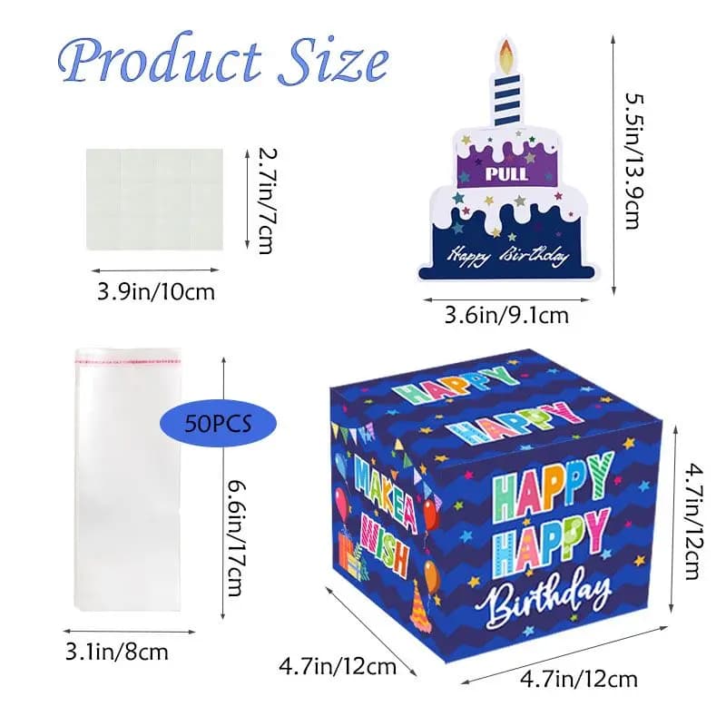 Tirelire d'anniversaire pour cadeau d'argent, coffrets cadeaux d'argent Surprise pour enfants et adu
