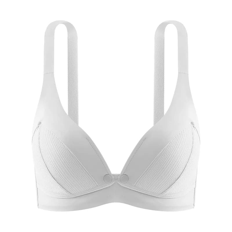 Soutien-gorge d'allaitement à boutons sur le devant pour femmes enceintes, sans anneau en acier, con