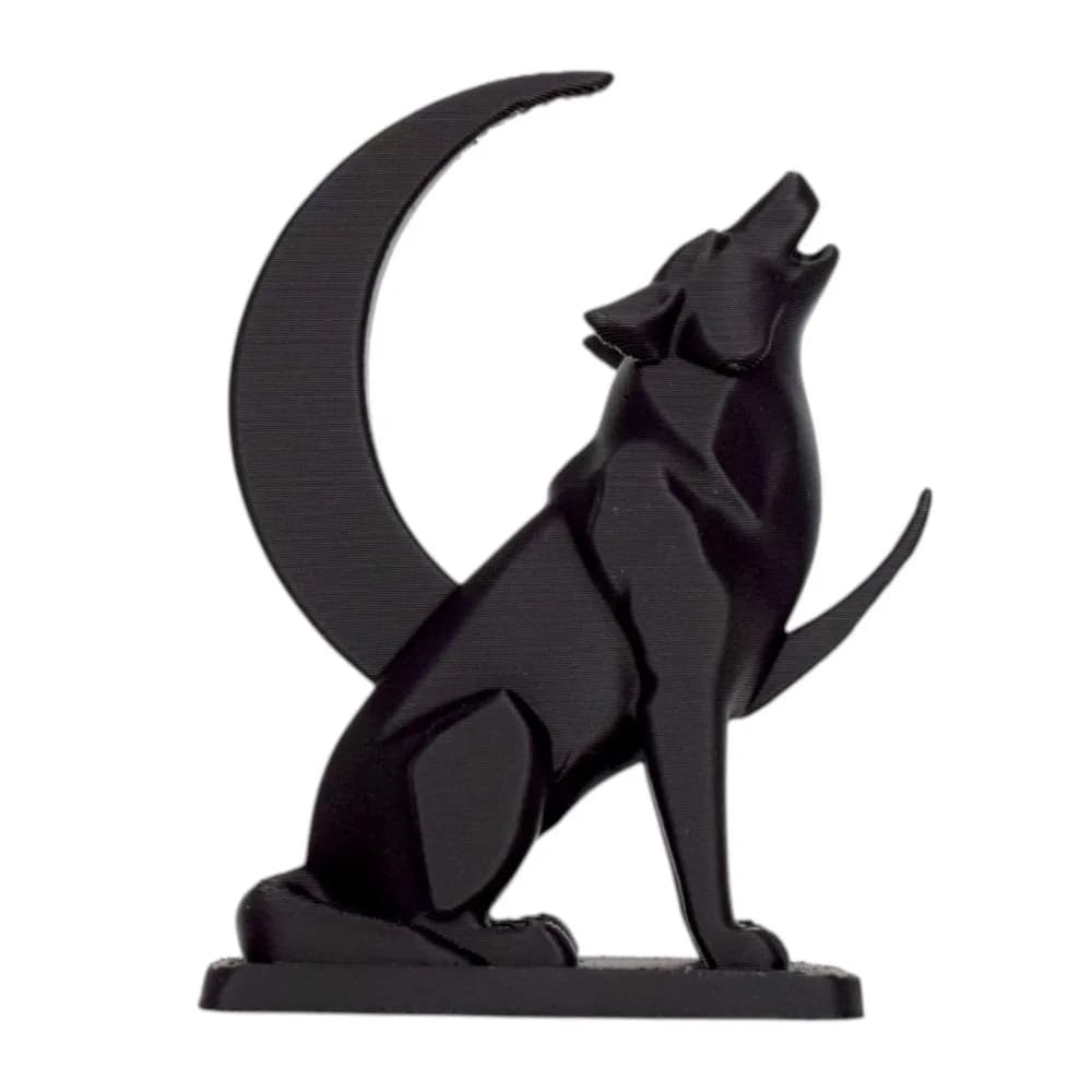 Statues de loup gothique imprimées en 3D, thème nocturne, ornements décoratifs de loup, statues cani