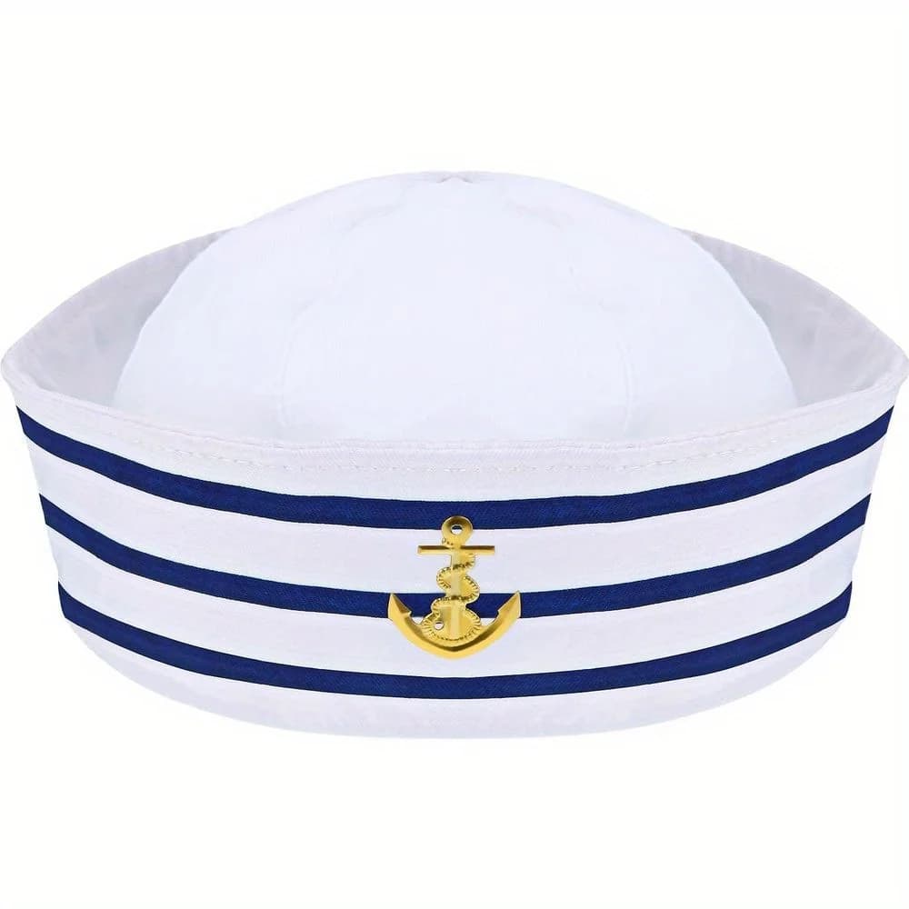 PESENAR chapeau de marin bleu marine casquette de capitaine bleu Yacht casquette de voile blanche po