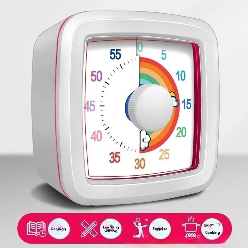 Minuteur visuel scolaire pour enfants avec veilleuse, chronomètre numérique, minuteur Pomodoro pour 
