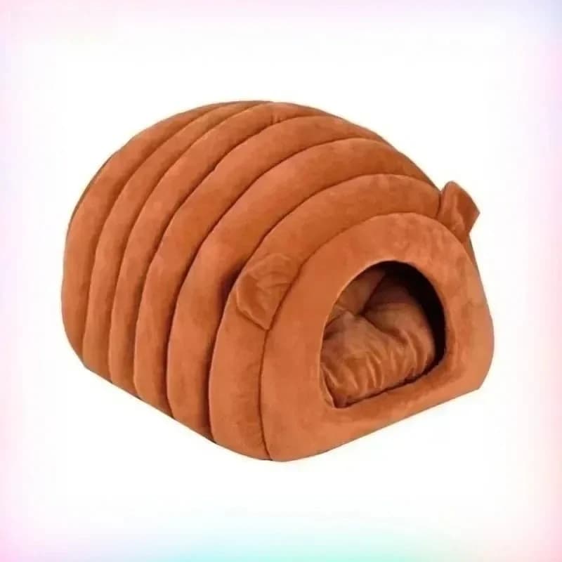 Coussin de lit pour chat pour l'hiver et l'automne, maison douillette avec un grand espace chaud, sû