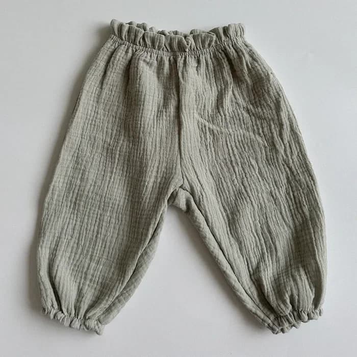 Pantalons en coton biologique pour bébés, nouveau-nés, automne, printemps, été, hiver, imprimé migno
