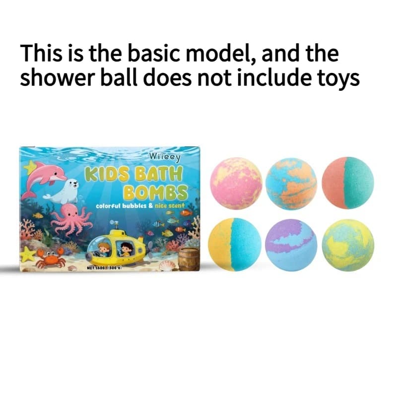6/12 PCS/BOÎTE Boules de Bain Moussantes Amusantes, Nettoyantes et Hydratantes, Parfumées pour Spa, 