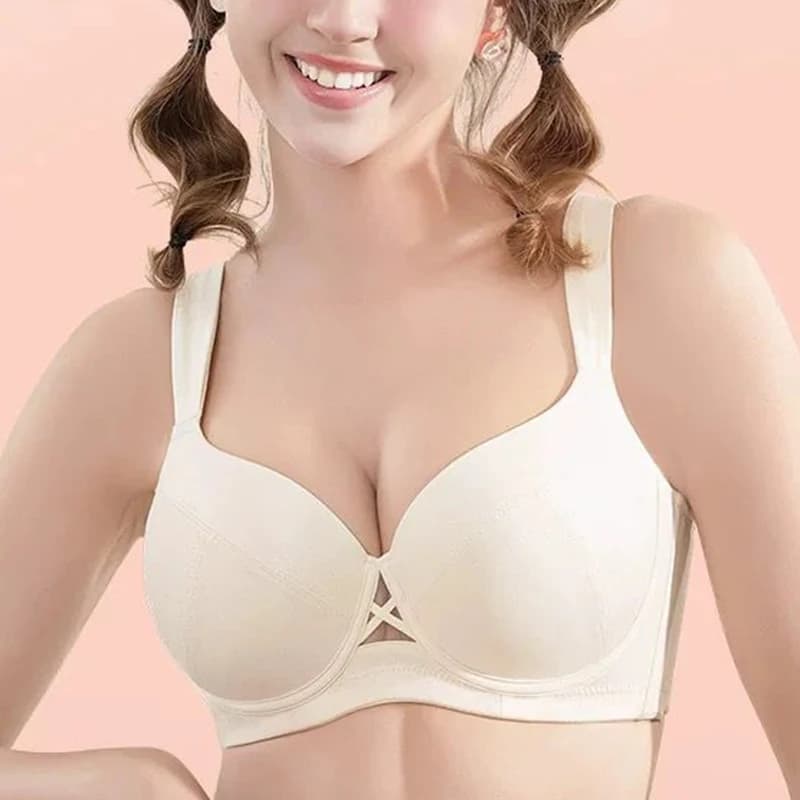 Soutien-gorge minimiseur à armatures en tissu brillant pour femme, lingerie sexy, push-up, tasse, ma