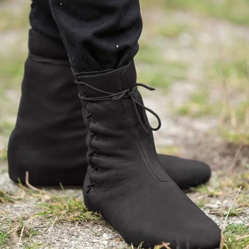 Costumes de Cosplay de carnaval médiéval pour hommes et femmes, bottes en cuir de Pirate d'halloween