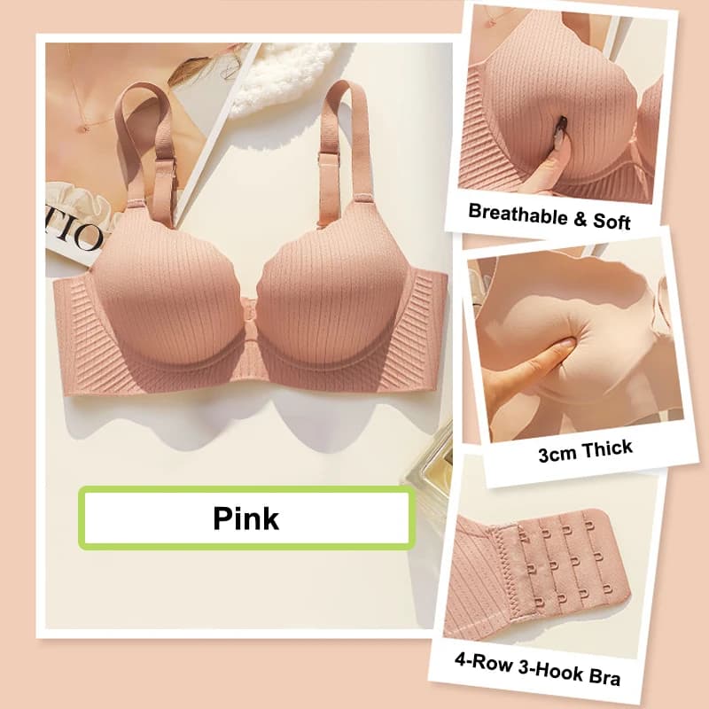 Soutien-gorge push-up ultra épais 6 cm pour petites poitrines, lingerie sans couture sans armatures 