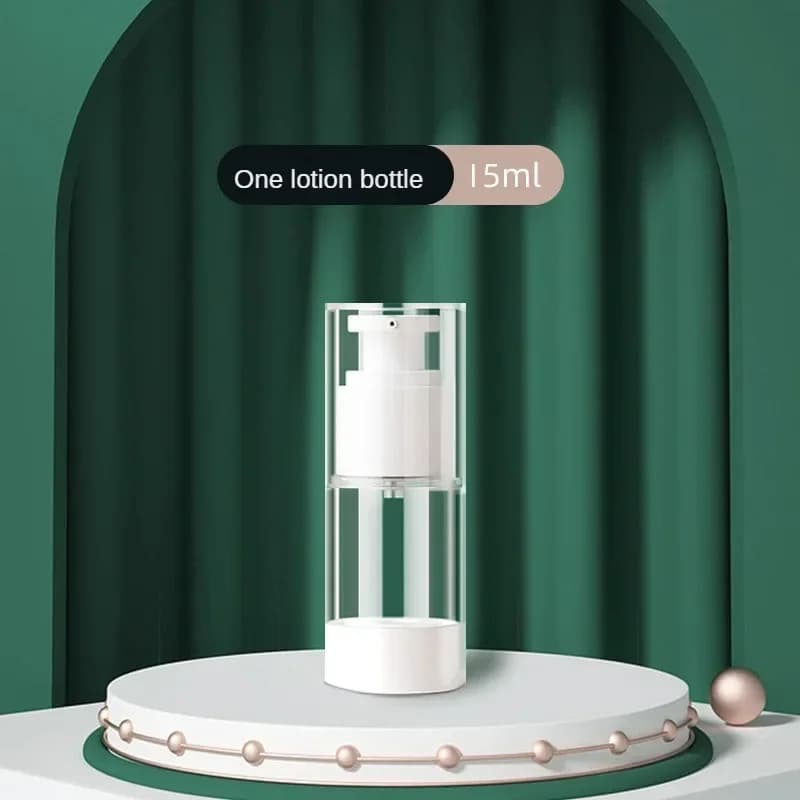 Bouteille à pompe transparente pour crème cosmétique sans air, distributeur de format de voyage, con