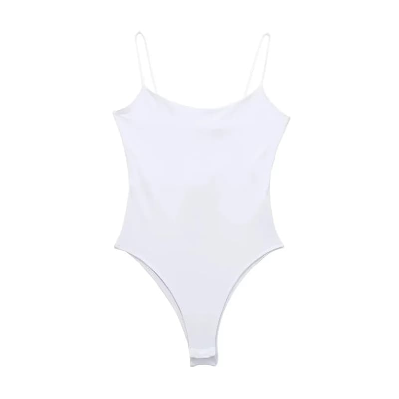 MUJER 2025 body moulant Sexy pour femmes blanc noir dos nu body femmes une pièce combinaisons pour f