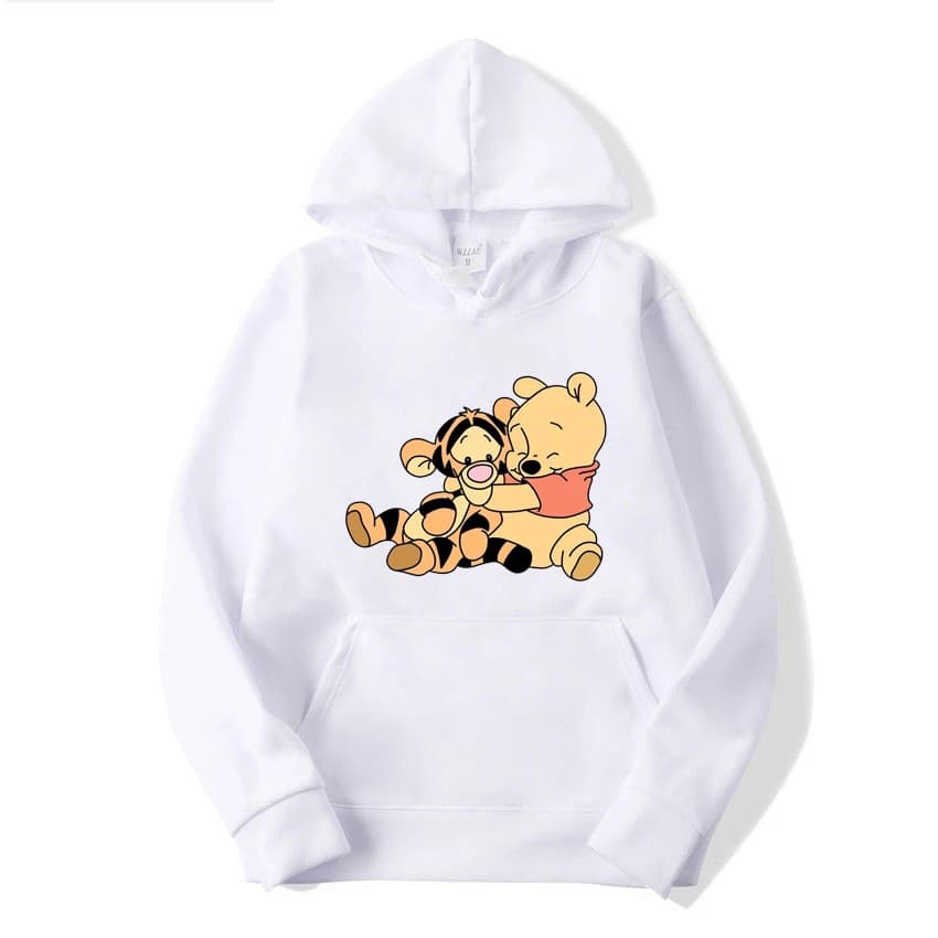 Winnie l'ourson Anime sweat à capuche pour femme 2025 nouveau décontracté dessin animé hommes hauts 