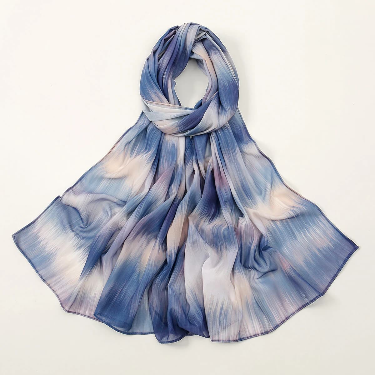 Foulard Hijab en Mousseline de Soie Imprimé Maldives pour Femme, Nouveau Motif, Châle Long, Ensemble