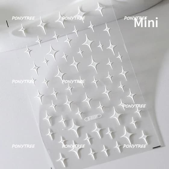 Autocollant Adhésif pour Ongles : Charme Artistique Manucure avec Motifs Doux, Rêveurs, Lumineux, Lu
