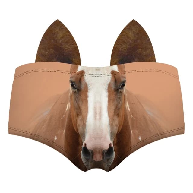 Sexy Wrap fesses culottes cheval cochon Animal avec oreilles imprimer femmes sous-vêtements Sexy dam