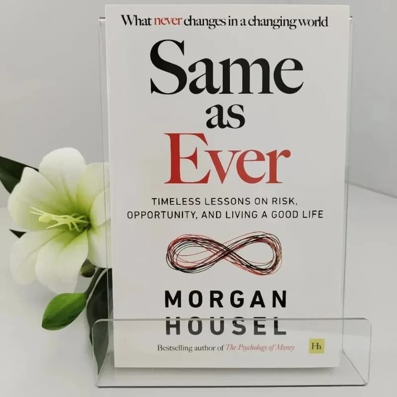2 livres de Morgan Housel : La psychologie de l'argent et le même thème que toujours, en anglais, re