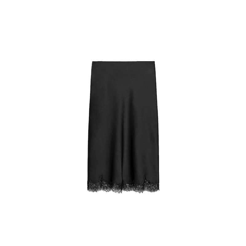Costume deux pièces en dentelle pour femmes, col licou, sans manches, dos nu, haut trapèze, paquet d