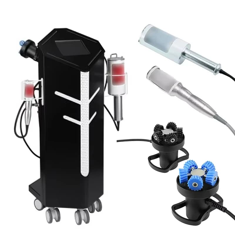 Machine de massage corporel 4-en-1 à rouleaux vibrants rotatifs à 360° pour amincissement et drainag