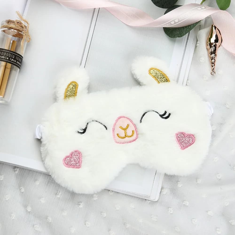 Masque pour les yeux de sommeil mignon à la mode, ombrage respirant, respectueux de la peau, repos d