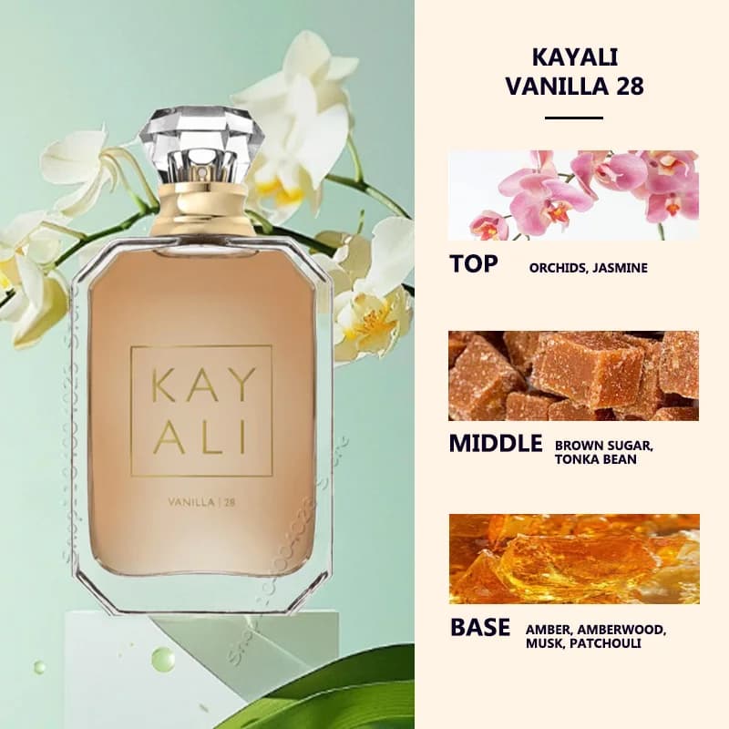 100ML KAYALI 28 Parfum Kayali Vanille 28 Eau de Parfum Parfum Arabe Original Vanille Orchidée et Jas