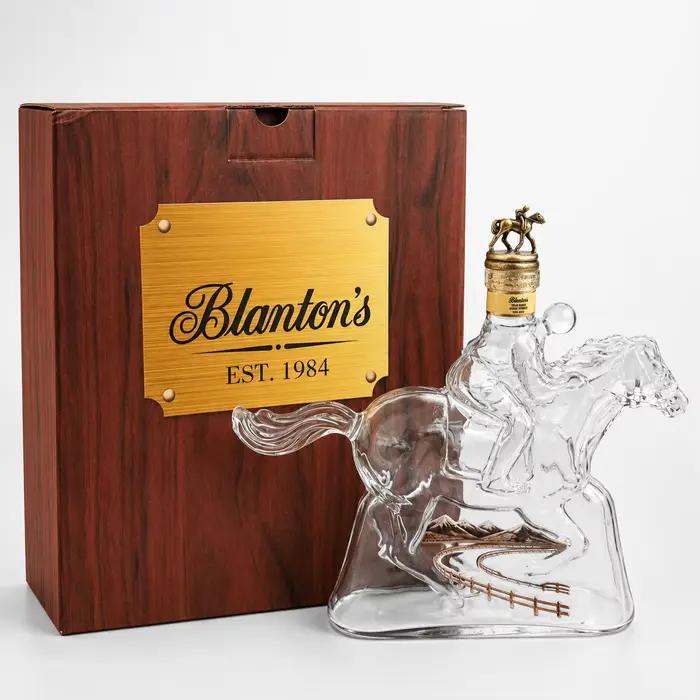 Carafe à vin fantaisie en forme de cheval, en verre artisanal, pour whisky, vodka, brandy, décoratio