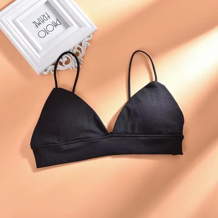 Soutien-gorge Triangle français pour femmes, bustier tubulaire, Sexy, sans couture, Camisole, sans f