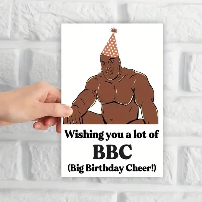 Carte d'anniversaire amusante avec motif garçon musclé, meilleur cadeau pour les frères, les amis et