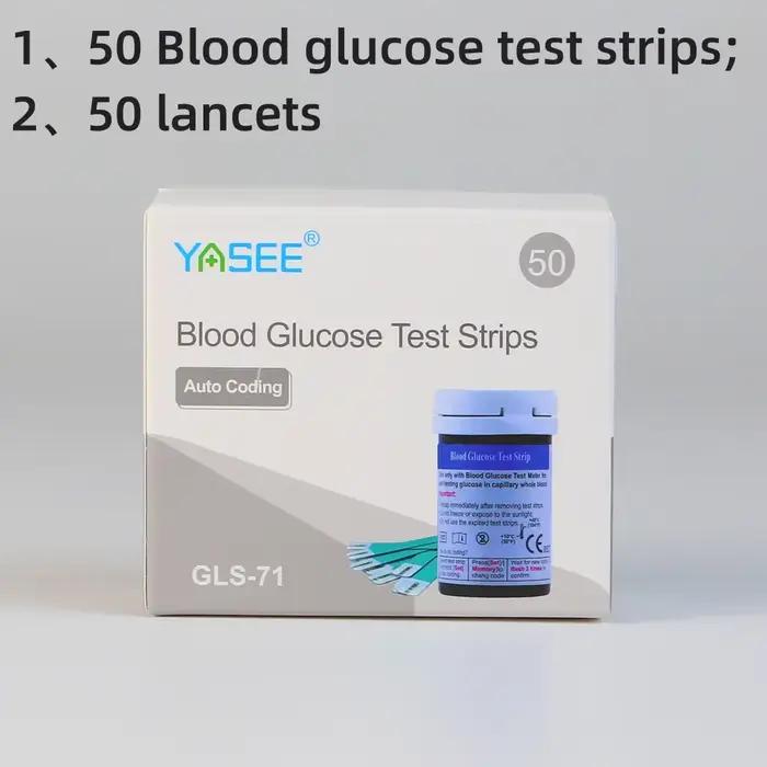 Test de glycémie, cétone et acide uricique, grand écran LCD, Kit de glucomètre, testeur de cétone da