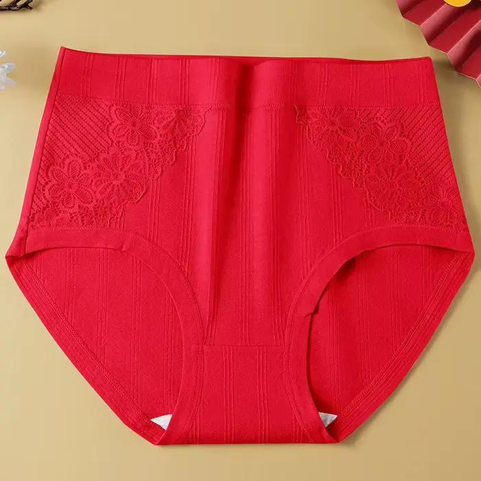 Sous-vêtements en coton pour femmes, culotte antibactérienne respirante, confortable, coupe ample, H