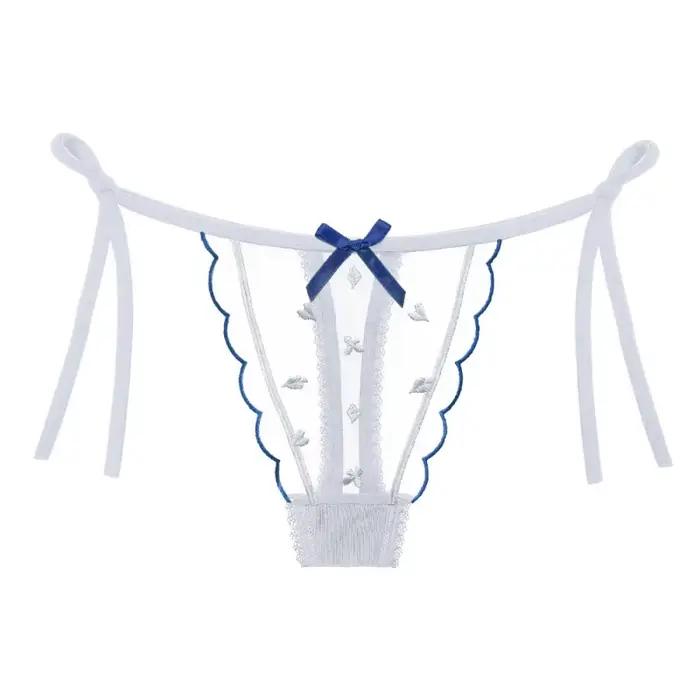 Nouvelle lingerie sexy et coquette, version fine, avec nœud papillon, sous-vêtements en dentelle pou