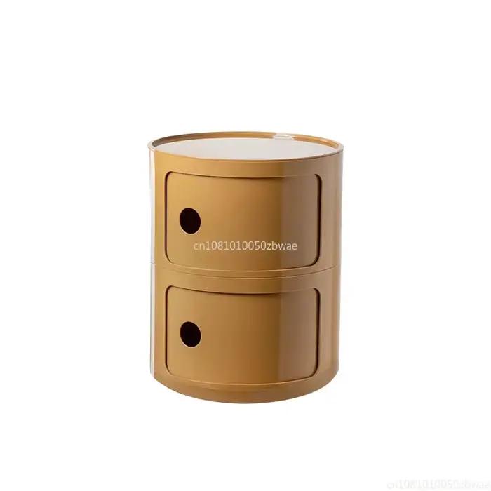 Tables de chevet modulaires, table de chevet ronde, grande capacité de rangement, petite armoire de