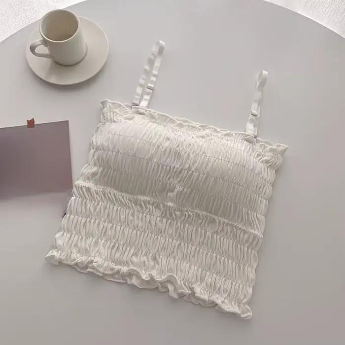 Un bralette élégant, sans coutures, à haute élasticité et rembourré, avec une conception détachable,