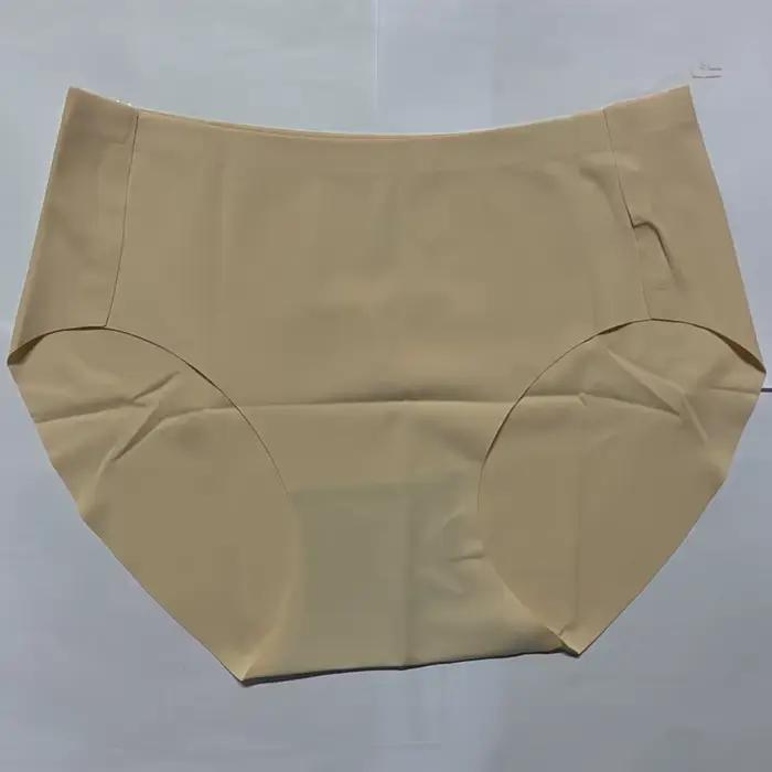 Culotte une pièce grande taille pour femme, sans marquage, couleur unie, respirante, antibactérienne