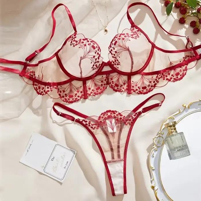 Ensemble de sous-vêtements en forme d'éventail pour femmes