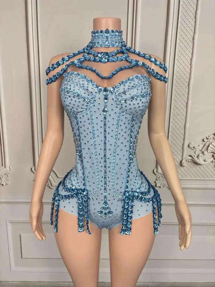 Combinaison Corset Sexy avec Col Amovible