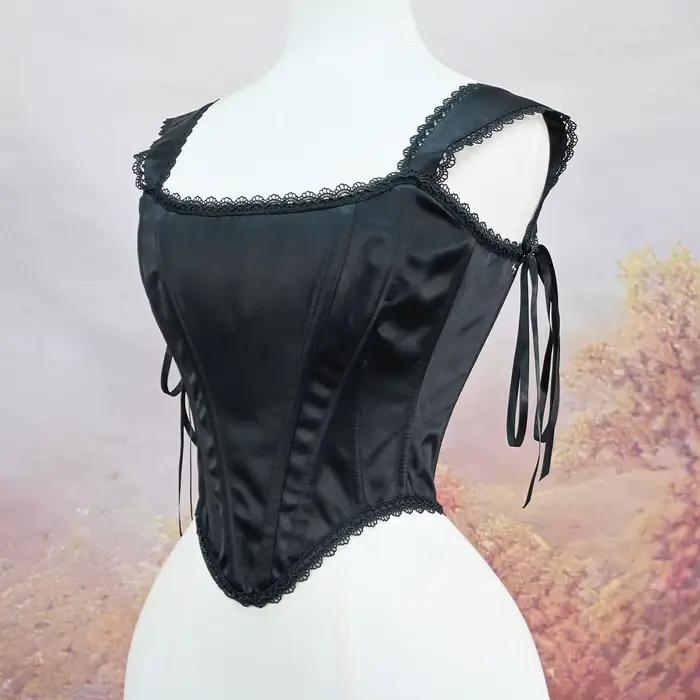 Corset femme Sexy rouge noir blanc Corsets haut à lacets Vintage gothique Bustiers soirée élégant dentelle Corsage minceur