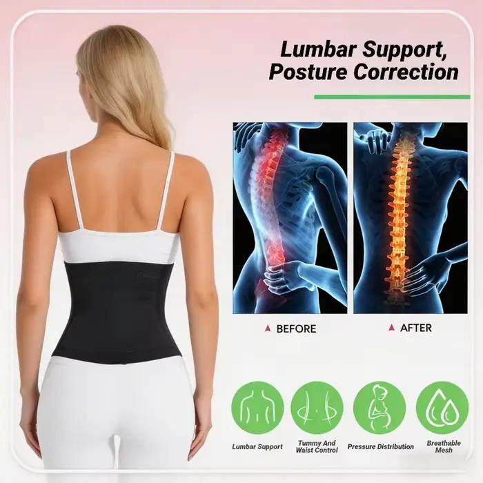 Gaine amincissante pour femmes, corset, gaine de maintien de la taille, double contrôle du ventre, effet ventre plat, polyester élastique, soutien ferme, confort maximal, sport, fitness, yoga, silhouette élégante