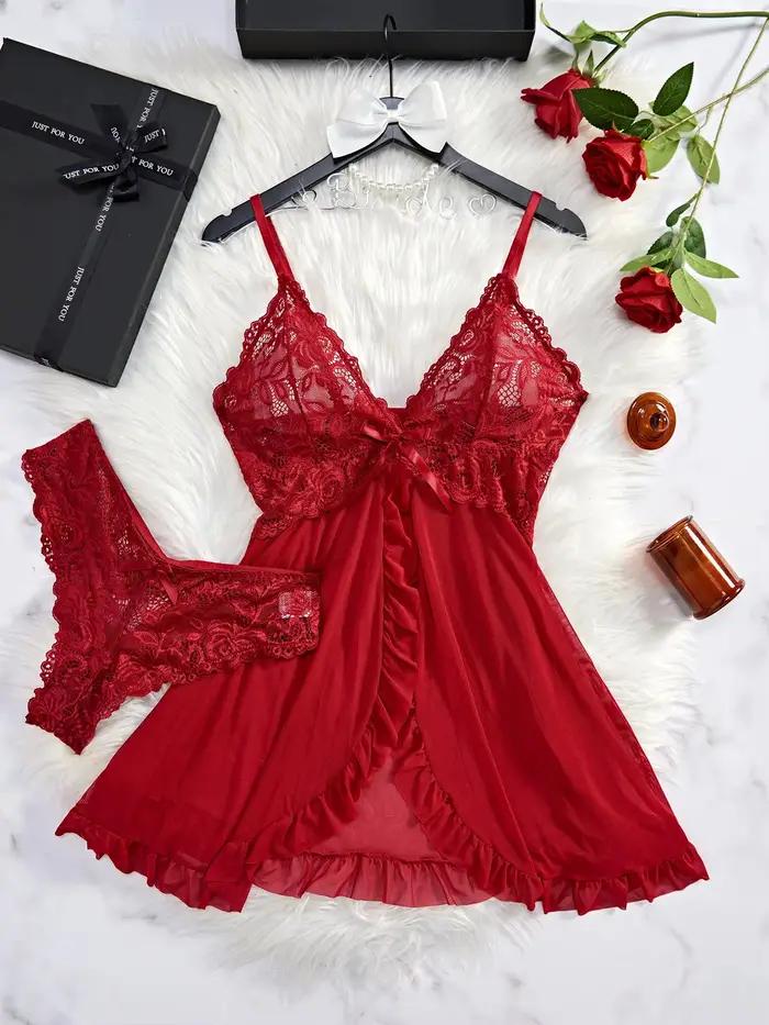 Ensemble de chemises de nuit d'été à col halter