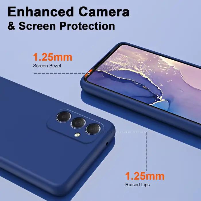 Coque de luxe en Silicone liquide pour Samsung Galaxy A16 A26 A36 A56 A06 A05 A05S A15 A25 A35 A55 5G