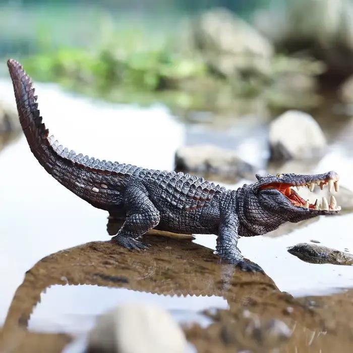 Figurine de Crocodile Alligator, modèle en plastique, jouet éducatif amusant pour garçons, filles et enfants âgés de 18 mois et plus