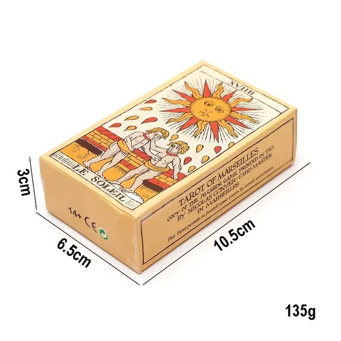 2025 Nouveau Tarot de Marseille de Conver 78 Lames livret français 78 cartes du Tarot de Marseille publié