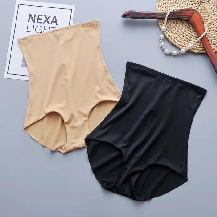 Corset taille haute post-partum en soie glacée, amincissant, levage des fesses, pantalon modelant le corps pour femmes, occaions spéciales et maintien abdominal