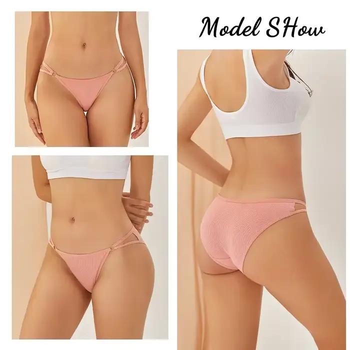 3 pièces culottes pour femmes sous-vêtements respirants Sexy Lingerie confortable slips rayés en coton mode caleçons confortables vente